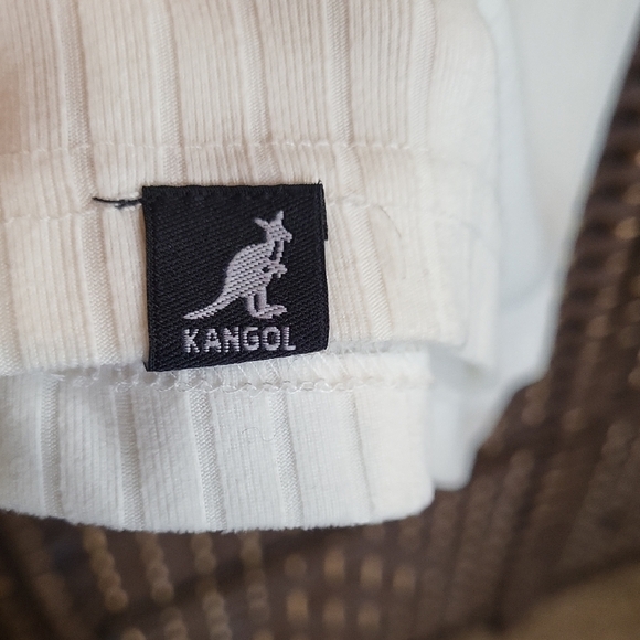 Kangol White Short Sleeve Mens Tee - Picture 4 of 5